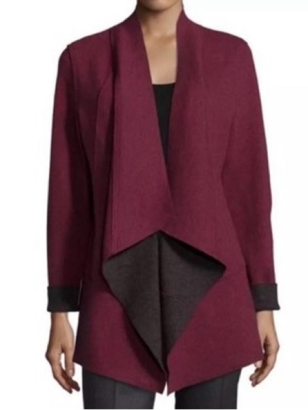 Eileen Fisher | Merino Wool Open Jacket, S